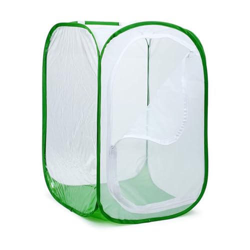 LIXSAZSE Lebensraumnetz Insektennetz Faltbarer Haustierkäfig Inkubator Brutkasten Garten Park Rasen Pflanzen Indoor Outdoor Schädlingsnetz mit Verschluss von LIXSAZSE