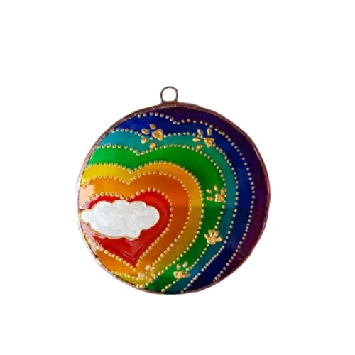 LIXSAZSE Pet Memorial Sun Catchers Acryl Dekoration, süße Balkon Anhänger, hängender Anhänger, Garten Ornament mit Lanyard, Fenstertür, Typ 3 LIXSAZSE Pet Memorial Sun Catchers Acryl Dekoration, süße Balkon Anhänger, hängender Anhänger, Garten Ornament mit Lanyard, Fenstertür, Typ 3 von LIXSAZSE