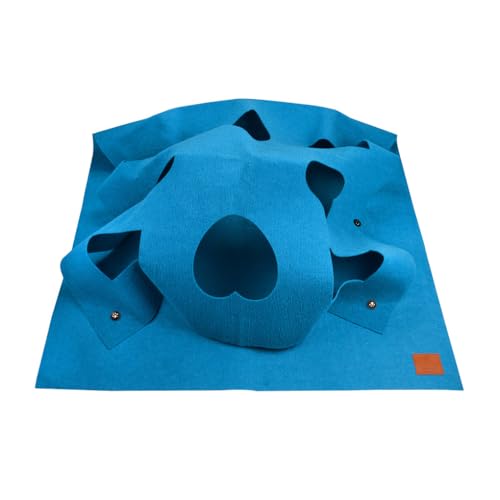 LIXSAZSE Strapazierfähige und langlebige Spielmatte für Katzenaktivitäten, langlebig, praktisch und tragbar, niedlich und praktisch für Haustiere, Quadratisch blau, 100cm*100cm LIXSAZSE Strapazierfähige und langlebige Spielmatte für Katzenaktivitäten, langlebig, praktisch und tragbar, niedlich und praktisch für Haustiere, Quadratisch blau, 100cm*100cm von LIXSAZSE