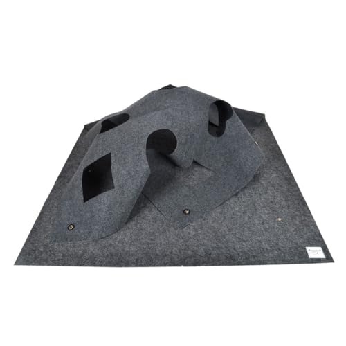 LIXSAZSE Strapazierfähige und langlebige Spielmatte für Katzenaktivitäten, langlebig, praktisch und tragbar, niedlich und praktisch für Haustiere, Quadratisches Grau, 100cm*100cm LIXSAZSE Strapazierfähige und langlebige Spielmatte für Katzenaktivitäten, langlebig, praktisch und tragbar, niedlich und praktisch für Haustiere, Quadratisches Grau, 100cm*100cm von LIXSAZSE