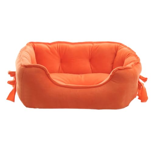 LIXSAZSE Waschbares und pflegeleichtes Haustierbett für vielbeschäftigte Haustierbesitzer. Polyester Hundehütte, Hundebett, erhöhter Rand. Haustierbetten, weich, orange, L LIXSAZSE Waschbares und pflegeleichtes Haustierbett für vielbeschäftigte Haustierbesitzer. Polyester Hundehütte, Hundebett, erhöhter Rand. Haustierbetten, weich, orange, L von LIXSAZSE