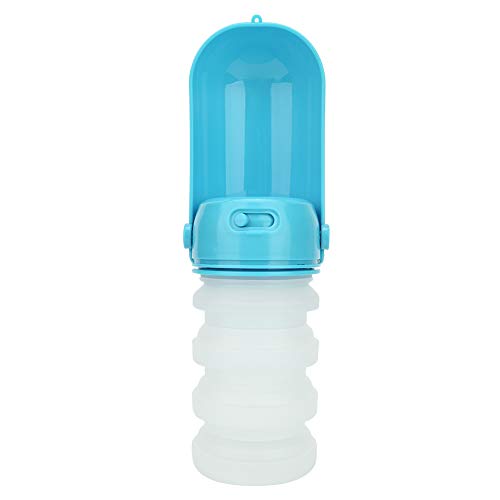 350 ml Silikon Haustier tragbares Faltbare Trinkwasserflasche Kessel Hunde Katzen im Freien Reise (Blau) von LIYJTK