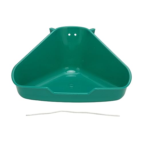 Fächerförmige Katzentoilette für Kleintiere, Eck-Toilettenbox, Töpfchentrainer für Meerschweinchen, Chinchilla, Frettchen, Galesaurier, für Kaninchen, Frettchen, Ratten, Meerschwei (S 40 cm) von LIYJTK