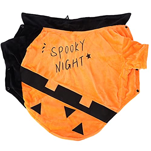 Fledermausmuster Polyester Hundekostümmantel für Halloween -Partys (XXL) von LIYJTK