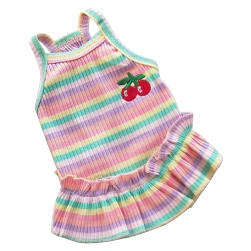Haustierkleid modische süße atmungsaktiv (Pink XL) von LIYJTK