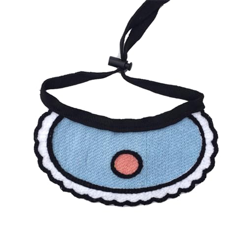 Hundehalstuch, Lätzchen, Schal, Halsband, verstellbar, Haustier, niedliches Herz, Halstuch, Fliege, Kleidung, Lätzchen, waschbar, Sabberhandtuch, handgestricktes Zubehör, Dreieck (S) von LIYJTK