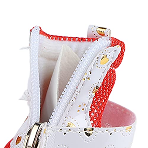 Hundestiefel atmungsaktives Mesh verhindern Schlupfhaarschuhe Winterstiefel mit verstellbarem Riemenschutz für Hunde von LIYJTK