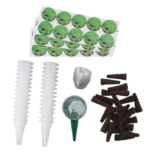 Hydrokultur-Samenkapsel-Set, Samenkapsel-Set für Aerogarden, 30 Pflanzkörbe, Kuppeln, 30 Wachstumsschwämme, Hydrokultur-Zubehör, Grow Anything-Set mit Spender und Aufklebern Hydrokultur-Samenkapsel-Set, Samenkapsel-Set für Aerogarden, 30 Pflanzkörbe, Kuppeln, 30 Wachstumsschwämme, Hydrokultur-Zubehör, Grow Anything-Set mit Spender und Aufklebern von LIYJTK