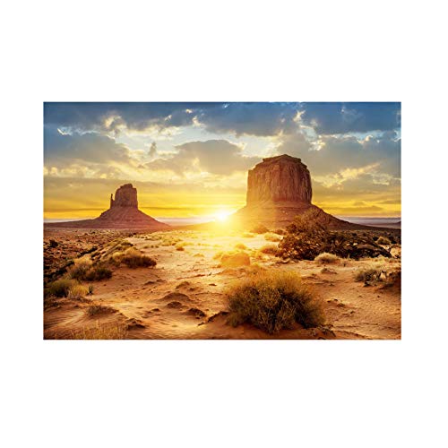 LIYJTK Aquarium-Hintergrundposter im Sonnen- und Wüstenstil, PVC-Klebedekorpapier, Wüsten- und Grasstil schafft eine Coole und dennoch schöne Landschaft (61 * 30cm) von LIYJTK
