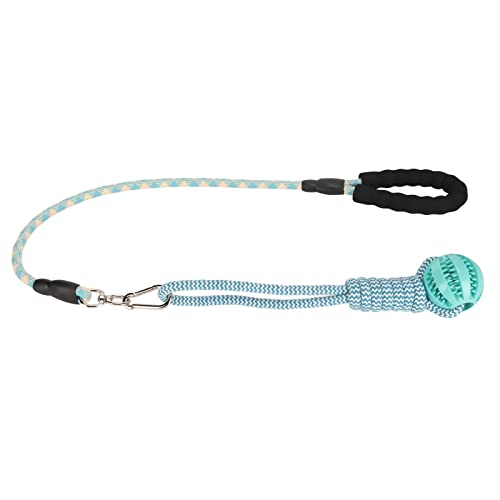 LIYJTK Dog Bungee TUG Interactive Durable Teeth Grinding CLEAN Teeth Cotton PET CHEW Toys Rope for Dogs Puppy Pets (Blue) von LIYJTK