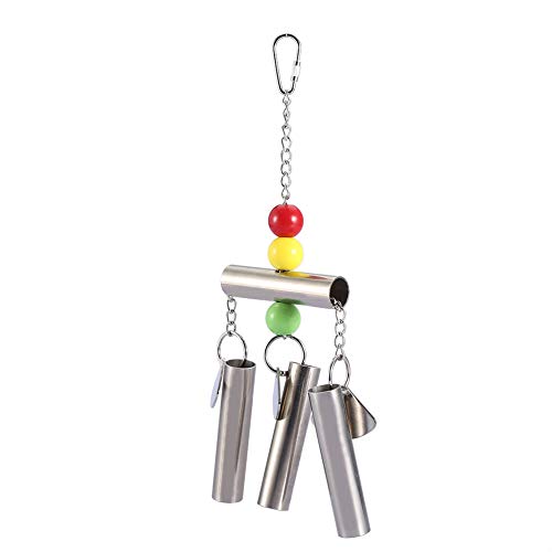 LIYJTK Edelstahl-Glockenspielzeug für Vögel, Papageien, stehendes Spielzeug, mittelgroße Vogelkäfig-Hängeglocken, Spielzeugglocken, Käfigdekoration für Papageien, Aras, Graupapageien, LIYJTK Edelstahl-Glockenspielzeug für Vögel, Papageien, stehendes Spielzeug, mittelgroße Vogelkäfig-Hängeglocken, Spielzeugglocken, Käfigdekoration für Papageien, Aras, Graupapageien, von LIYJTK