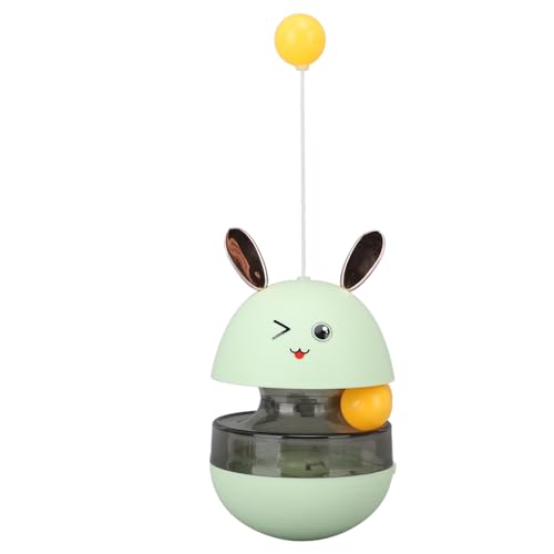 LIYJTK Katze, Hund, Puzzle, Leckerli-Ball-Spender, Spielzeug, Verstecken von Leckerlis, Tierfutter, langsames Füttern, Spielzeugfütterung, interessantes ABS, interaktiver Futterspender (Grass Green) LIYJTK Katze, Hund, Puzzle, Leckerli-Ball-Spender, Spielzeug, Verstecken von Leckerlis, Tierfutter, langsames Füttern, Spielzeugfütterung, interessantes ABS, interaktiver Futterspender (Grass Green) von LIYJTK