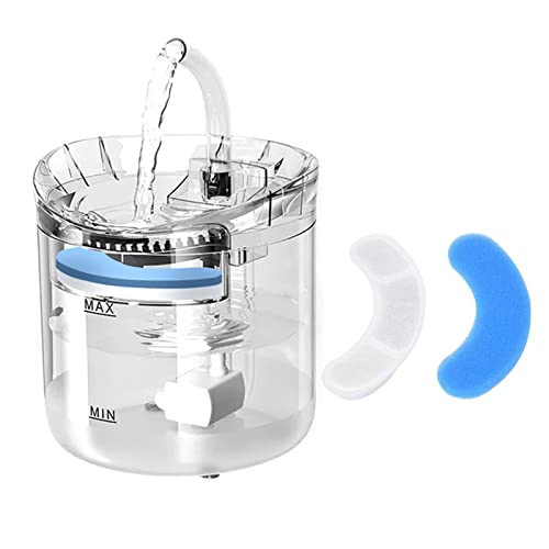 LIYJTK Katzenbrunnenfilter, 8 Stück Filterschaum-Netz-Ersatz, blau-weißes Filterelement, Katzen-Wasserspender-Filter für Haustierbrunnen-Zubehör von LIYJTK