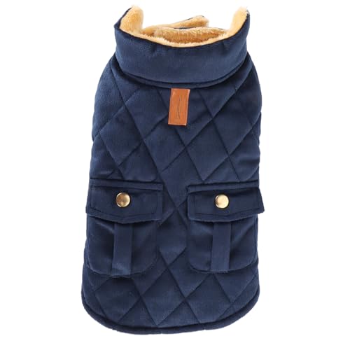 Warme Hundejacke Mode Winddichte gemütliche, verdickte Bequeme Hundewintermantel mit Taschen Haustieren Hunde für Winterkleidung (XL) von LIYJTK