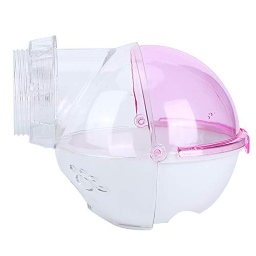 LIZEALUCKY 13 cm süßes Hamster Lauf Übungsrad aus Kunststoff für kleine Haustiere, schönes Ratten Lauf Spielspielzeug, geeignet für Hamster Maus Haustier Badezimmer (Rosa) von LIZEALUCKY