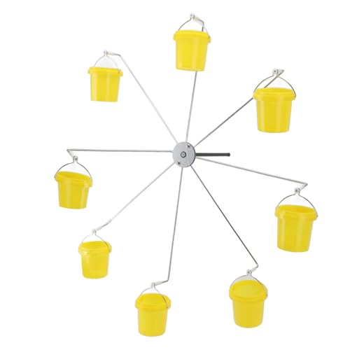 Ferris Wheel Bird Feeder, Dynamic Design Endless Fun Outdoor Hanging Hummingbird Feeder with 8 Buckets von LIZEALUCKY