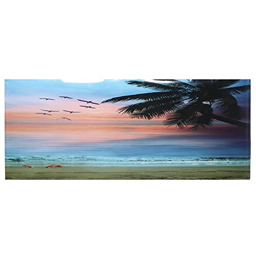 LIZEALUCKY Aquarium-Hintergrund-Poster Stickerm, Meer-Sonnenuntergang-Wolken-Muster, PVC-Landschaftsbild, Wandeffekte, Bilddekoration, Selbstklebende Reptilienpflanze unter Wasser für (61 * 30cm) von LIZEALUCKY