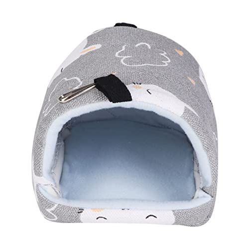 LIZEALUCKY Hängendes Bett aus Segeltuch für Haustiere, Haus für Ratten, Hamster, Eichhörnchen, Papageien, Vogelnest, Hängematte, Käfig, Plüsch, kleine Kuschelhütte, Versteck, Anhänger, (Gray Rabbit) LIZEALUCKY Hängendes Bett aus Segeltuch für Haustiere, Haus für Ratten, Hamster, Eichhörnchen, Papageien, Vogelnest, Hängematte, Käfig, Plüsch, kleine Kuschelhütte, Versteck, Anhänger, (Gray Rabbit) von LIZEALUCKY