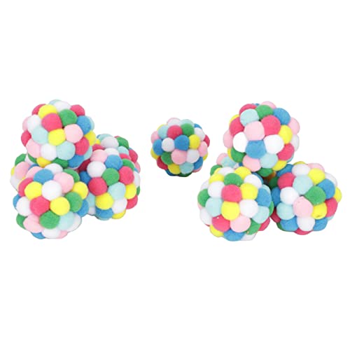 LIZEALUCKY Hand Made Cat Soft Ball Toy, 10pcs Colorful Interactive Plush Bite Resistant Balls Exercise Scratching Multipurpose for Cats Kitten Play Chasing Teeth Grinding Chewing Training LIZEALUCKY Hand Made Cat Soft Ball Toy, 10pcs Colorful Interactive Plush Bite Resistant Balls Exercise Scratching Multipurpose for Cats Kitten Play Chasing Teeth Grinding Chewing Training von LIZEALUCKY