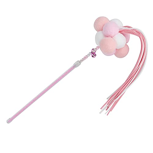 LIZEALUCKY Haustier-Katzen-Quasten-Spielstab, Teaser-Dangler-Stange, lustiger Zauberstab, attraktive Schaukel mit Glocke und Plüschball, interaktives Trainingsspielzeug, Kätzchenfänger für (Roseate) LIZEALUCKY Haustier-Katzen-Quasten-Spielstab, Teaser-Dangler-Stange, lustiger Zauberstab, attraktive Schaukel mit Glocke und Plüschball, interaktives Trainingsspielzeug, Kätzchenfänger für (Roseate) von LIZEALUCKY