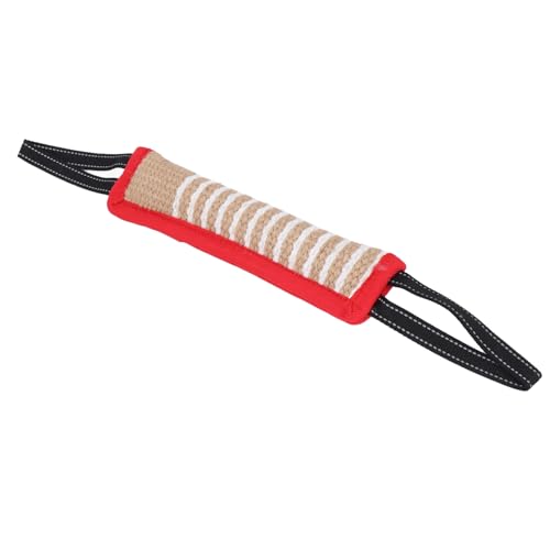 LIZEALUCKY Hundebisskissen, Kauspielzeug für Sporttraining, Zerrkissen, Jute, reißfestes Leinen, interaktiver Welpe mit reflektierendem Griff, mittelgroße bis große Hunde (Reflective Handle Red Edge) LIZEALUCKY Hundebisskissen, Kauspielzeug für Sporttraining, Zerrkissen, Jute, reißfestes Leinen, interaktiver Welpe mit reflektierendem Griff, mittelgroße bis große Hunde (Reflective Handle Red Edge) von LIZEALUCKY