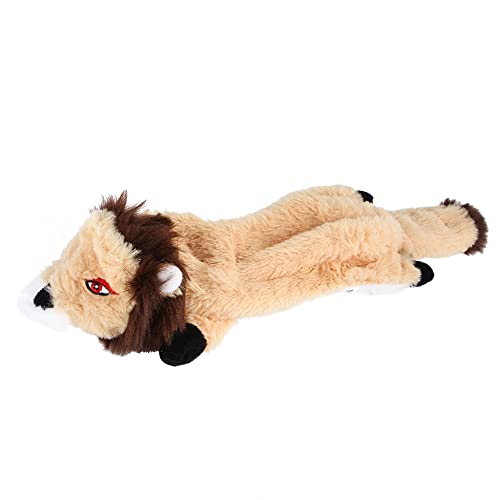 LIZEALUCKY Interaktives Plüsch-Hundespielzeug, kurzes Tier-Design, Kaugeräusch, Welpenspielzeug für Hunde und Welpen, anregend, quietschend (Type A) von LIZEALUCKY