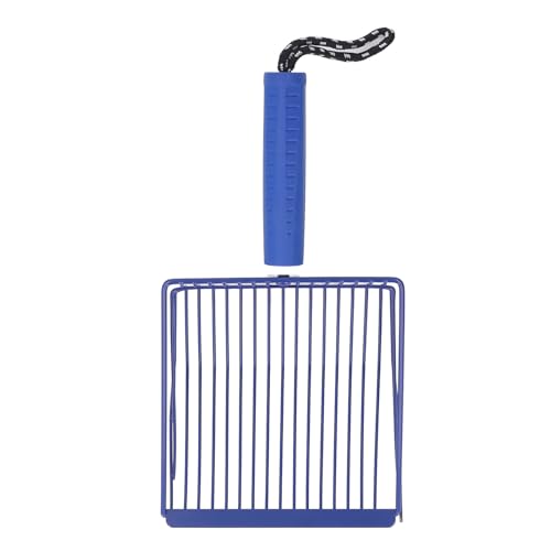 LIZEALUCKY Katzenstreu Schaufel Metall Effiziente schnelle Filtrationskätzchenschaufel zur PET -Reinigung (Blue) von LIZEALUCKY