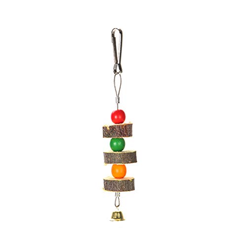 LIZEALUCKY Kauspielzeug für Vögel, Papageien, Bunte Perlen, Spielzeug zum Aufhängen, Haustier, Vögel, Papageien, Käfigzubehör mit Glocke für Vögel, Aras, Nymphensittiche, Wellensittiche LIZEALUCKY Kauspielzeug für Vögel, Papageien, Bunte Perlen, Spielzeug zum Aufhängen, Haustier, Vögel, Papageien, Käfigzubehör mit Glocke für Vögel, Aras, Nymphensittiche, Wellensittiche von LIZEALUCKY