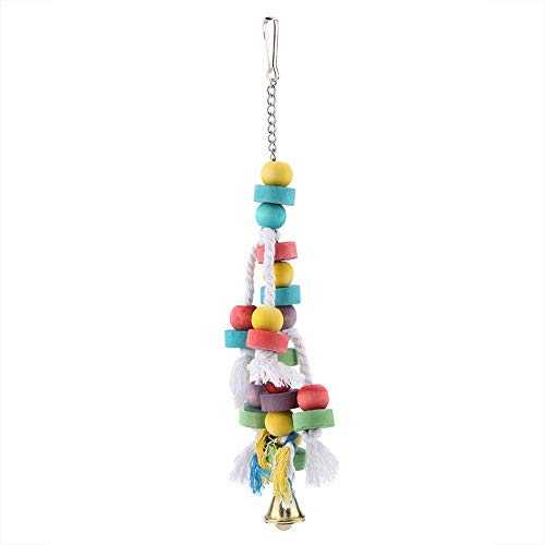 LIZEALUCKY Papageien-Hängeteile, Spielzeug, Vogelkauen, Holzklötze, Bunte Vögel, Kauspielzeug mit Glockenkäfig, Spielzubehör für afrikanisches Grau, klein, mittelgroß, dekorativ LIZEALUCKY Papageien-Hängeteile, Spielzeug, Vogelkauen, Holzklötze, Bunte Vögel, Kauspielzeug mit Glockenkäfig, Spielzubehör für afrikanisches Grau, klein, mittelgroß, dekorativ von LIZEALUCKY
