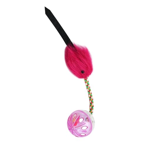 LIZEALUCKY Plüsch-Katzen-Maus-Spielzeug, Mäusespielzeug, interaktives Spielzeug, Katzenglocke, jagen, quietschend, automatisch, interessant für drinnen, draußen, drinnen, bewegende Kätzchen LIZEALUCKY Plüsch-Katzen-Maus-Spielzeug, Mäusespielzeug, interaktives Spielzeug, Katzenglocke, jagen, quietschend, automatisch, interessant für drinnen, draußen, drinnen, bewegende Kätzchen von LIZEALUCKY
