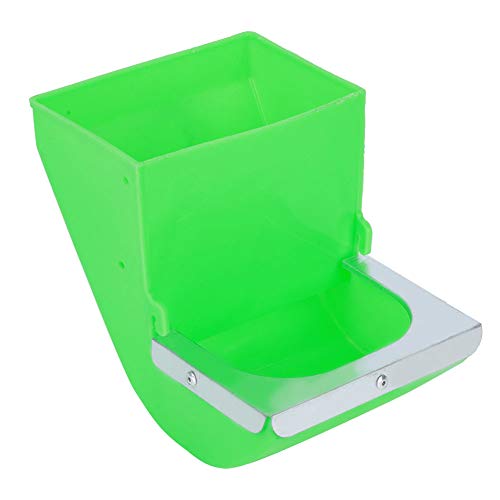 Rabbit Food Feeding Bowl Trough Feeder Rabbits Breeding Equipment Tools Metal Front Practical ABS Material Easy Installation Long Service Life Rabbit Cage von LIZEALUCKY
