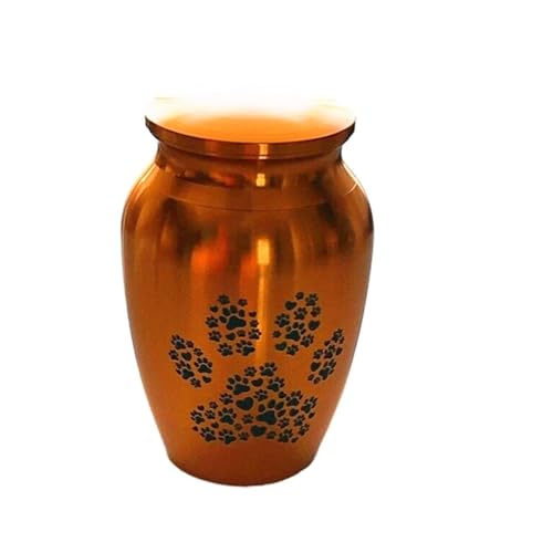 LIZHAYG Tierurnen FüR Hunde Aluminiumlegierung Haustier-Särge Urnen Gedenkurne Hund Katze Asche Halter Feuerbestattung Urne for menschliche Haustierasche(Color2) von LIZHAYG