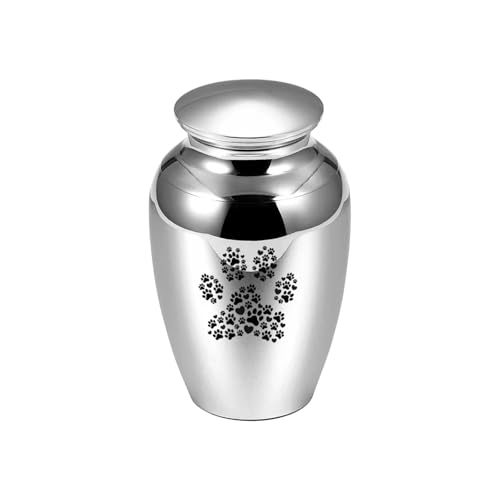 LIZHAYG Tierurnen FüR Hunde Aluminiumlegierung Haustier-Särge Urnen Gedenkurne Hund Katze Asche Halter Feuerbestattung Urne for menschliche Haustierasche(Color4) von LIZHAYG