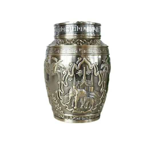 LIZHAYG Tierurnen FüR Hunde Blumenurnen for Haustiere, Metallurnen for Haustiere, Trauerbox for Welpen, Bestattungsurne for menschliche Asche, Sarg(Color2) von LIZHAYG