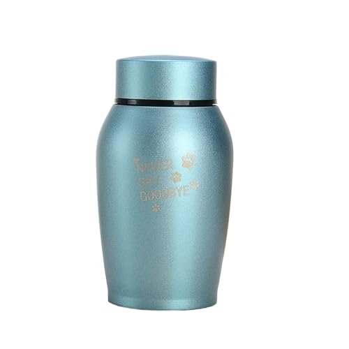LIZHAYG Tierurnen FüR Hunde Edelstahl-Urnen for Haustiere, for Hunde, Katzen, Vögel, Mäuse, Einäscherung, Asche, versiegelte Urne, Bestattungsbedarf for Hunde und Haustiere(Color4,6.5x13CM) von LIZHAYG