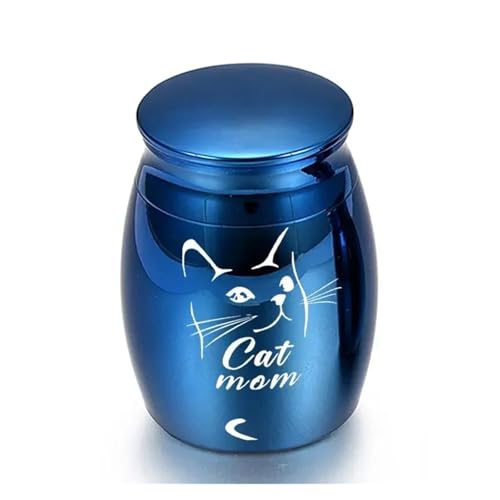 LIZHAYG Tierurnen FüR Hunde Große Größe Feuerbestattung Asche Urne Haustiere Hund Katze Vogel Maus Andenken Sarg Kolumbarium Pet(Blue) von LIZHAYG