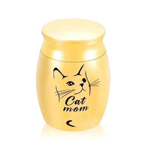 LIZHAYG Tierurnen FüR Hunde Große Größe Feuerbestattung Asche Urne Haustiere Hund Katze Vogel Maus Andenken Sarg Kolumbarium Pet(Gold) von LIZHAYG