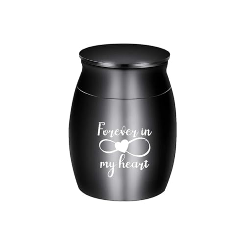 LIZHAYG Tierurnen FüR Hunde Haustier Menschliche Asche Aluminium Legierung Einäscherung Urne Beerdigung Urnen for Katze Hund Tier Haustier(Black 30x40MM) von LIZHAYG