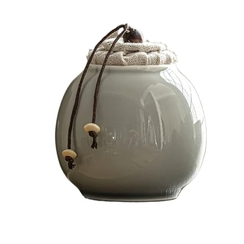 LIZHAYG Tierurnen FüR Hunde Keramik-Haustier-Nrn-Zubehör, Beerdigungshunde, Beerdigung, Kleintiere, Sarg, Gedenkartikel for verstorbene Haustiere(7.6X9.5CM) von LIZHAYG