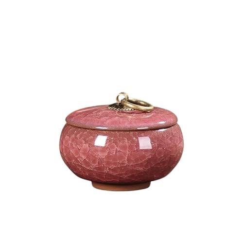 LIZHAYG Tierurnen FüR Hunde Keramik-Mini-Urnen for Haustiere, kleine Tiere, Behälter for Asche, Katzen und Hunde, Beerdigungen, Bestattungssärge(Color 14) von LIZHAYG