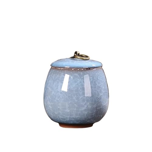 LIZHAYG Tierurnen FüR Hunde Keramik-Mini-Urnen for Haustiere, kleine Tiere, Behälter for Asche, Katzen und Hunde, Beerdigungen, Bestattungssärge(Color-22) von LIZHAYG