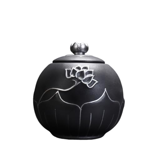 LIZHAYG Tierurnen FüR Hunde Kleine Haustier Urne Einäscherung Pet Schatullen Beerdigung Hamster Katze Hund Asche Container Keramik Tier(Color1) von LIZHAYG