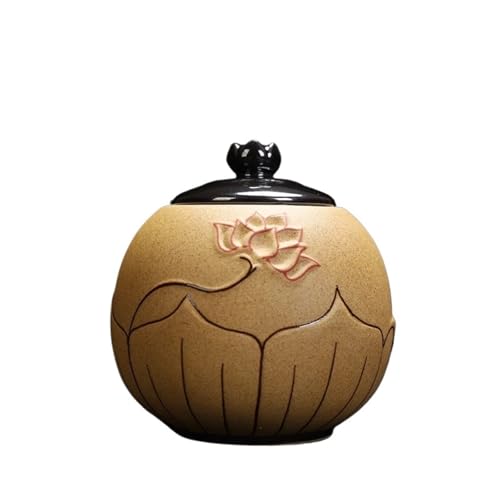 LIZHAYG Tierurnen FüR Hunde Kleine Haustier Urne Einäscherung Pet Schatullen Beerdigung Hamster Katze Hund Asche Container Keramik Tier(Color3) von LIZHAYG