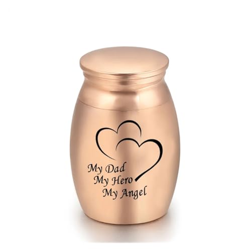LIZHAYG Tierurnen FüR Hunde Menschliche Asche for Haustiere Gedenkstätten Andenken Einäscherung Urne Sarg Keine Verformung Beerdigung Vögel Katze Hund Container(Gold2) von LIZHAYG