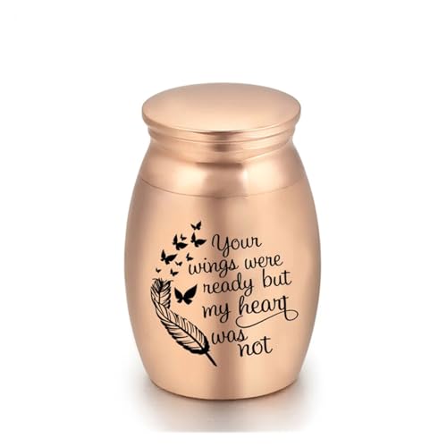 LIZHAYG Tierurnen FüR Hunde Menschliche Asche for Haustiere Gedenkstätten Andenken Einäscherung Urne Sarg Keine Verformung Beerdigung Vögel Katze Hund Container(Gold5) von LIZHAYG