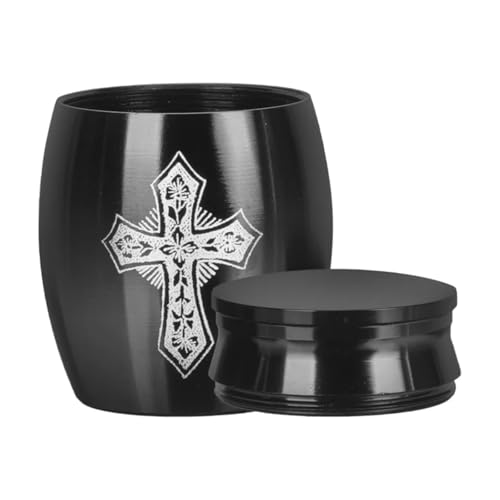 LIZHAYG Tierurnen FüR Hunde Metallurnen, Haustierurnen, Dekorative Urnen, Souvenirurnen, Gedenkurnen, Begräbnisurnen, 16 mm * 25 mm(Black) von LIZHAYG