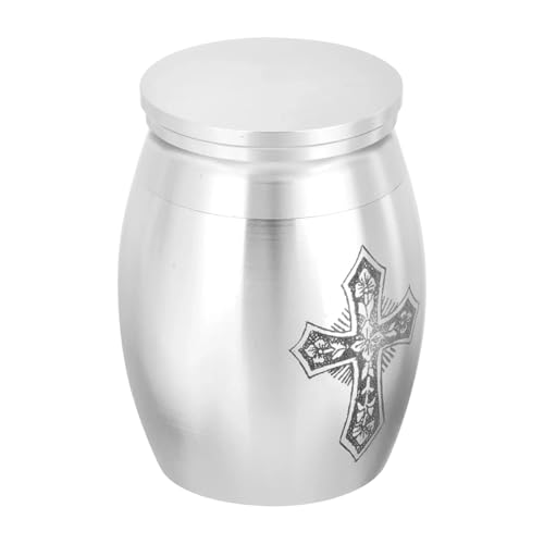 LIZHAYG Tierurnen FüR Hunde Metallurnen, Haustierurnen, Dekorative Urnen, Souvenirurnen, Gedenkurnen, Begräbnisurnen, 16 mm * 25 mm(Silver) von LIZHAYG