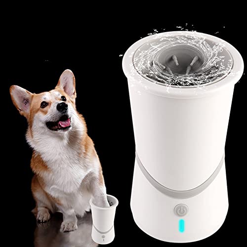 LIZHOUMIL Elektrischer Hundepfoten-Waschbecher mit USB-Anschluss, wiederaufladbar, 360-Grad-Drehung, weich und bequem von LIZHOUMIL