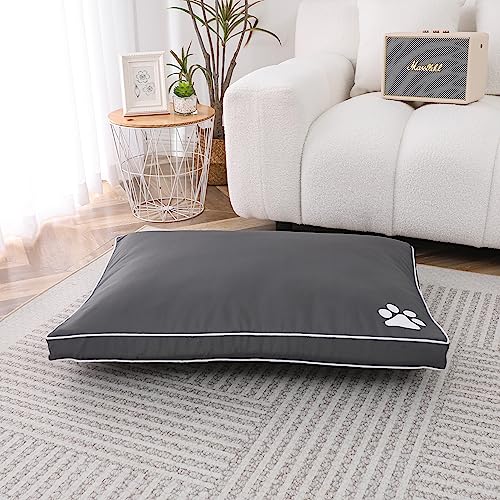 Wasserdichtes, großes und extra großes Hundebett, waschbar, Bezug mit Reißverschluss, superweich, gemütlich, Plüsch, bequem, strapazierfähig, für Hunde, Welpen, Haustierbett, Matratzen, Kissen (XL – Wasserdichtes, großes und extra großes Hundebett, waschbar, Bezug mit Reißverschluss, superweich, gemütlich, Plüsch, bequem, strapazierfähig, für Hunde, Welpen, Haustierbett, Matratzen, Kissen (XL – von LIZZIE JACOBS