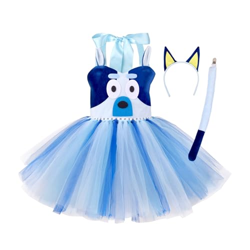 Halloween Hundekostüm Mit Schwanzstirnband Und Kleid Für Mädchen Halloween Weihnachten Geburtstag Hund Up Outfit von LIbgiubhy